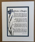 Mother & Daughter Poem By Genie Graveline 8x10 Matting - Great Mothers Day Gift! — photo 6