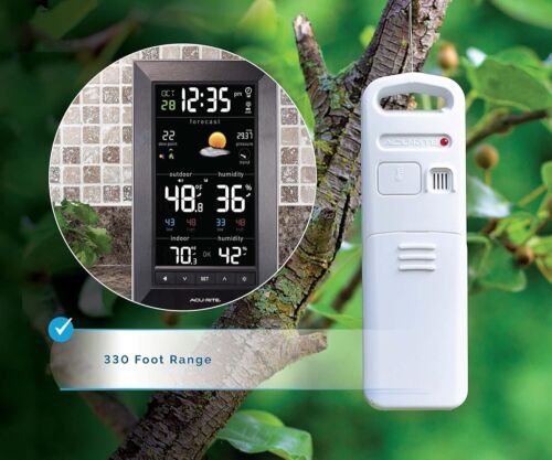 Atomic Clock Digital Weather Station - Indoor/Outdoor Temp & Humidity Readings - Picture 5 of 9