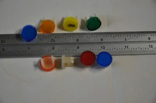 Lot of 8 caps for EAO illuminated pushbutton switches