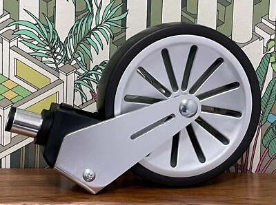 ⭐️ Mamas and Papas BLACK / SILVER URBO2 LEFT FRONT WHEEL ASSEMBLY & TYRE NEW
