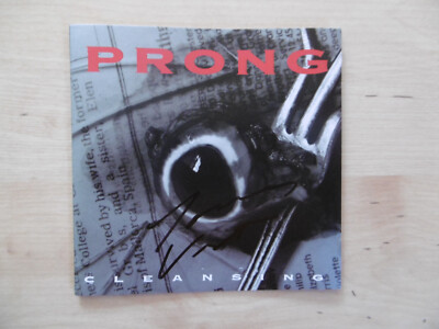 Tommy Victor Autogramm signed CD Booklet ''Prong - Cleansing''