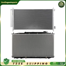 Aluminium Radiator & AC Condenser Cooling Kit For 2008-2012 Honda Accord V6 3.5L