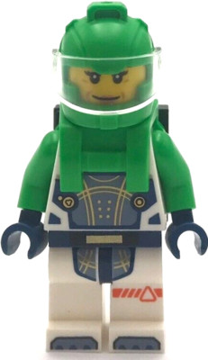 Lego New Astronaut Female White Spacesuit Harness w/ Solar Panel  Minifigure