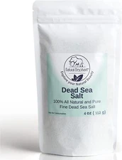 Dead Sea Salt Fine Grain Travel Size 100% Natural & Pure 0.25 lbs (4 oz) by Natu