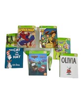 Leap Frog Tag Reading System Pen Case 7 Books Age 4-7 PEN TESTED Green