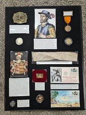 Juan Ponce de León Signed Cut Document in Shadow Box Display - EXTREMELY RARE!