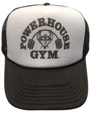 Power House Trucker Hat Snapback Mesh Cap Gym Fitness Streetwear
