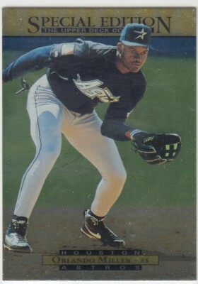 ORLANDO MILLER UPPER DECK UD SPECIAL EDITION GOLD FOIL HOUSTON ASTROS #42 1995
