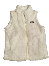 Patagonia Los Gatos Fleece High Pile Tan Vest Girls Size XL 14 Hiking Outdoors