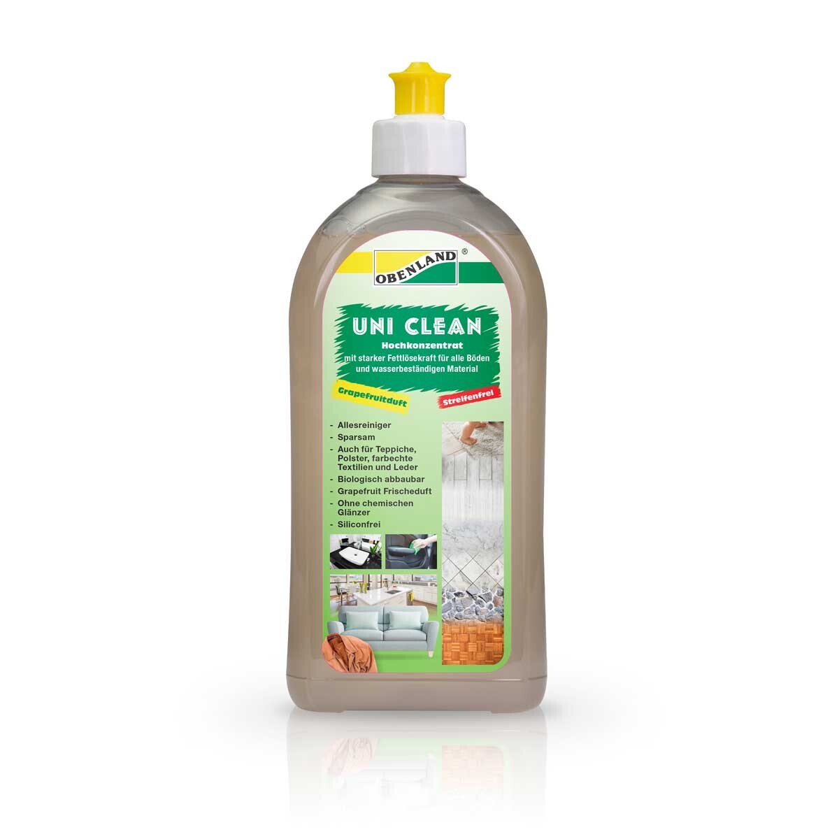 UNI-CLEAN Obenland Hochkonzentriert Allesreiniger 500 ml. Grapefruitduft