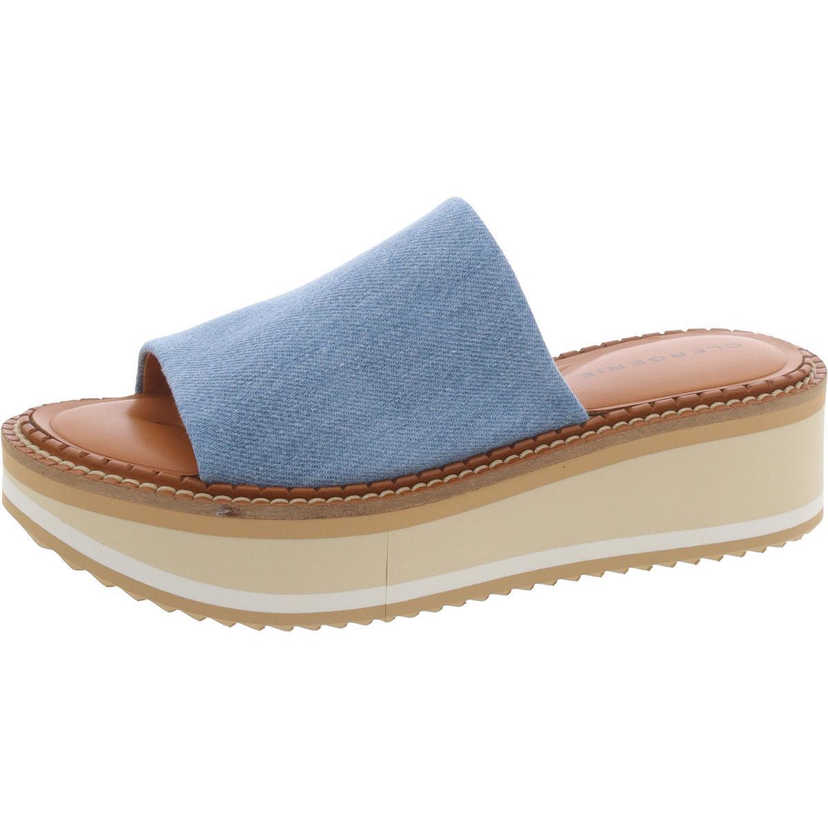 Женские джинсовые босоножки-горки Clergerie Paris, размер 5,5, средний (B,M), BHFO 0000