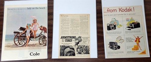 Vintage Lot of 50 Collectible Ads GoodYear, Wheaties, Air Force, Kodak ~ T727D - Picture 14 of 14