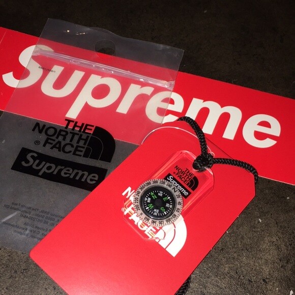 Supreme The North Face Compass Necklace 
