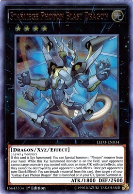 Starliege Photon Blast Dragon - LED3-EN034 - Ultra Rare - 1st Edition x1 - Moder