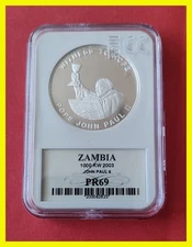 Zambia ** 1000 Kwacha 2003 Proof ** PR 69 ** Pope John Paul II Excellent!!!