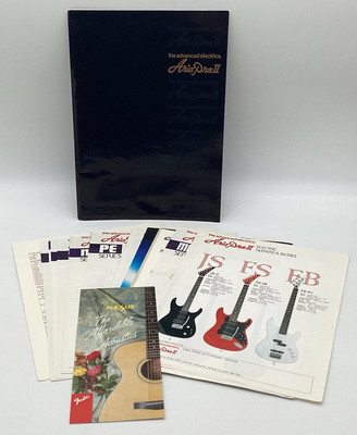 Aria Pro II Advanced Electrics General Catalog 1990 Electric Guitar Basses.