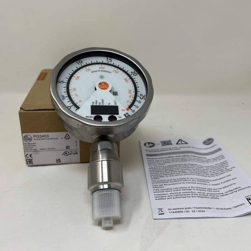 IFM Pressure sensor PG2453 (NEW IN BOX) - Image 4 of 4
