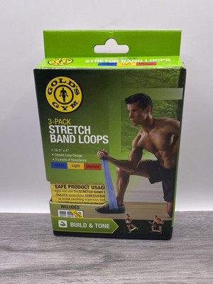 Gold's Gym Stretch Band Loops different level bands - Missing Light Band