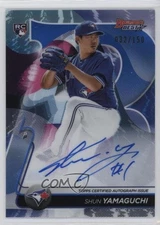 2020 Bowman's Best of Blue Refractor 32/150 Shun Yamaguchi Rookie Auto RC 00u2