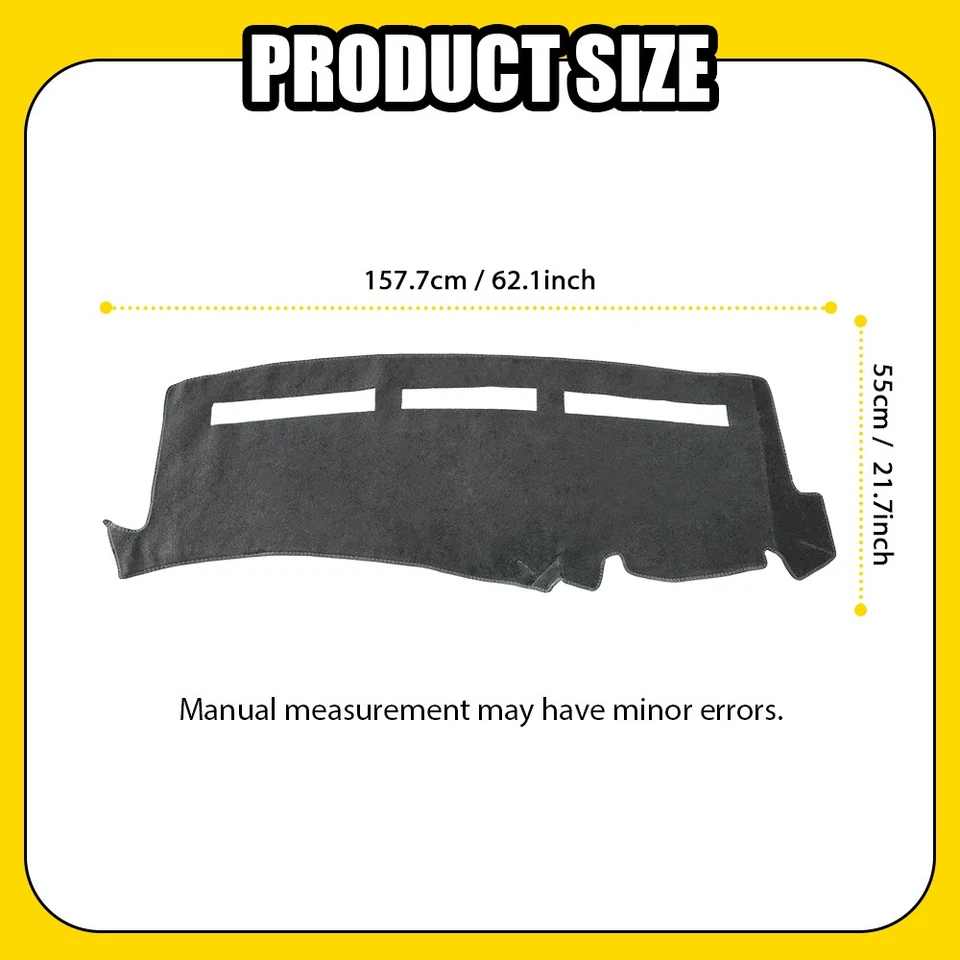 Cubierta de tablero de instrumentos alfombrilla de tablero gris para Chevy Silverado GMC Sierra 1999-2006 1-5SET Foto 2 de 4