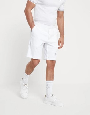 BRUNELLO CUCINELLI MEN'S WHITE TAILORED ATHLETIC SHORTS MSRP $1395