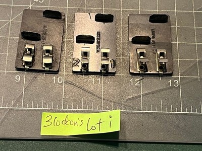 Marx O Train (3) THREE #600 CTC LOCKON Track Connector Terminal Power Clip Lot i
