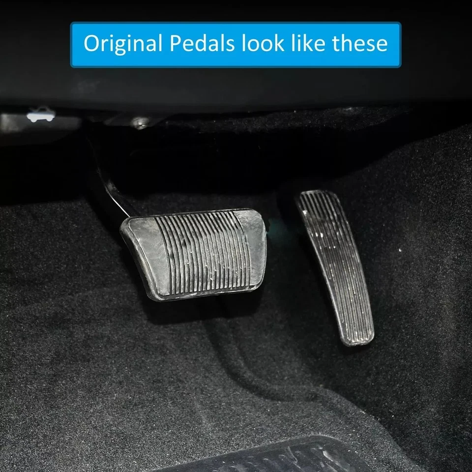 Cubierta de pedal de acelerador de freno de coche de aluminio negro para Dodge Charger Challenger 2008-2023 Foto 2 de 4