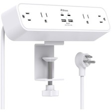 8-in-1 Desk Clamp Power Strip with USB C PD Charger