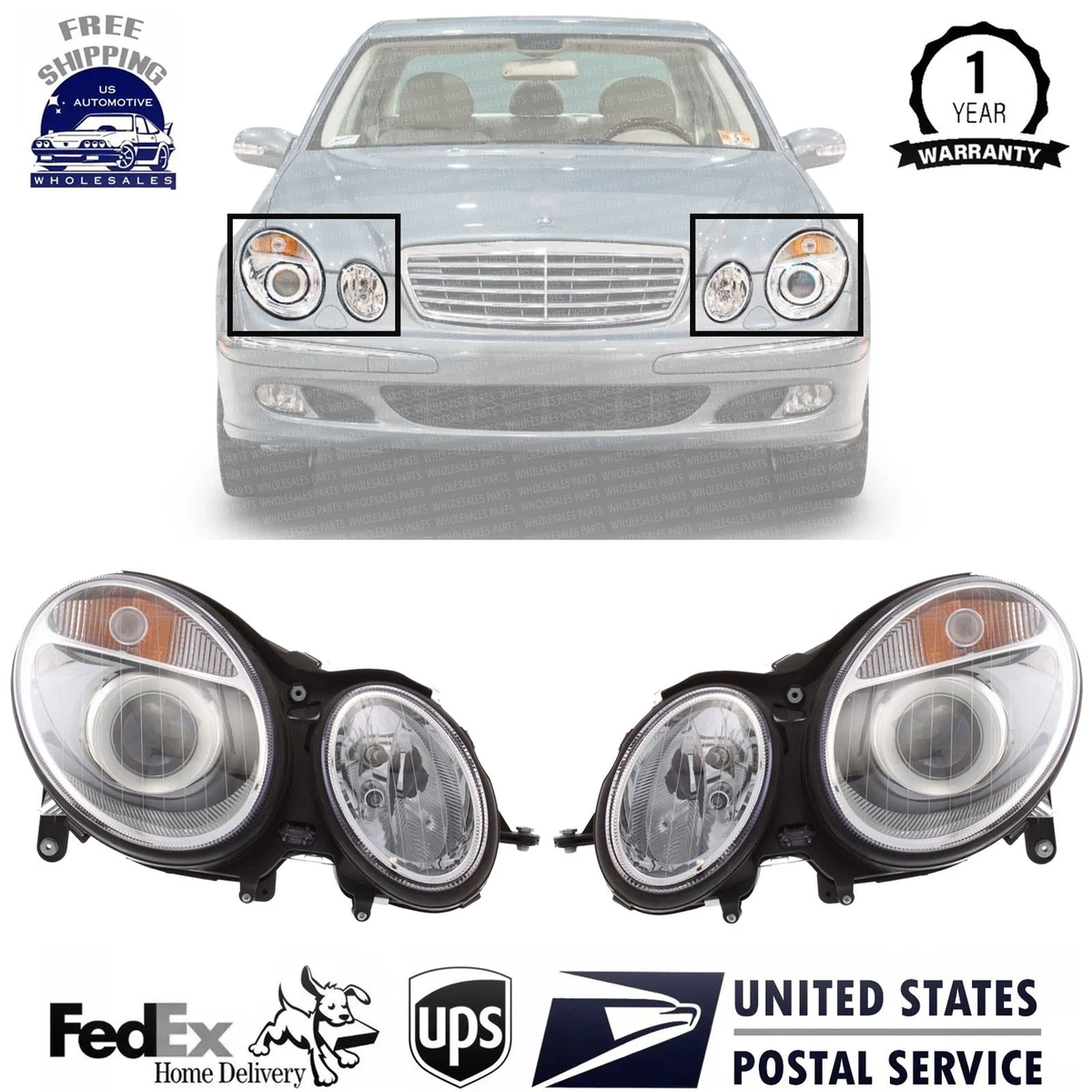 Headlights for Mercedes-Benz E55 AMG for sale | eBay