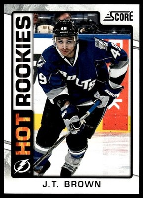 2012-13 Score Gold Rush J.T. Brown Tampa Bay Lightning #528