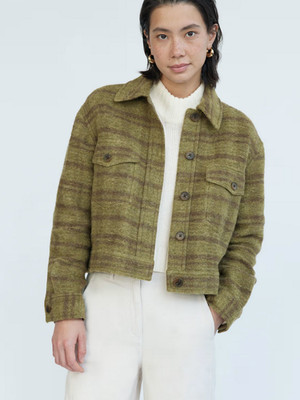 ARITZIA Wilfred Ganna Herbst Shirt Jacke gefilzte Wolle, GR. XS