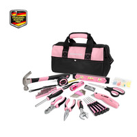 Workpro Werkzeugkoffer 106-Teilig Rosa Werkzeugset Mit Tasche 34Cm