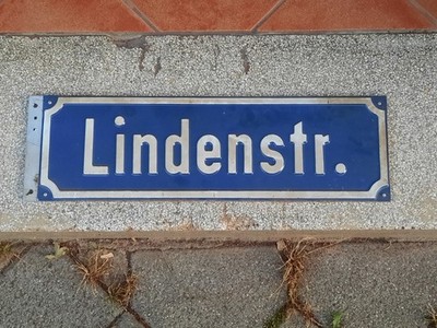 Lindenstraße Schild 
