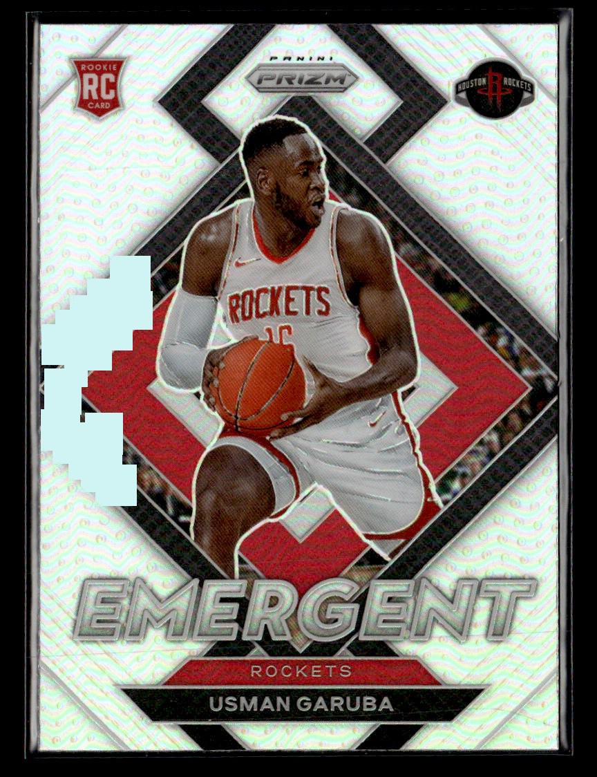2021-22 Panini Prizm #29 Usman Garuba Emergent Prizms Silver card