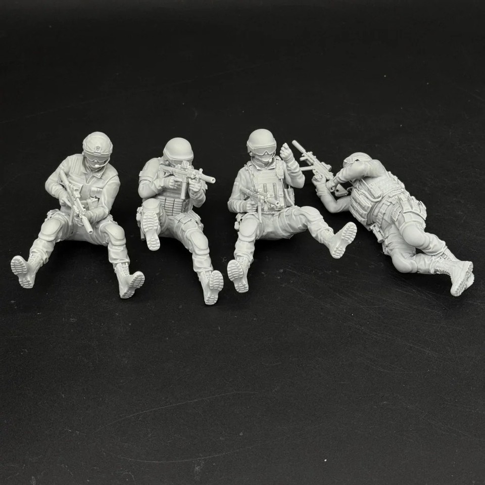 Force Model Ropes 1/35 Special Forces Soldier in rope RESIN FIGURE MODEL KIT Unassembled ...