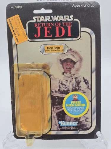 1983 Star Wars HAN SOLO HOTH ESB/ROTJ TRANSITION Card Back W/Attached Bubble