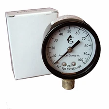 AMERICAN GRANBY EIPG1002-4LPNL Pressure Gauge 1/4" 100 PSI Lead-Free Connection