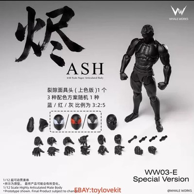 Whale Works Ash 1/12 WW03-E Special Ver. Super Articulated Body Model toy 6''