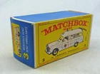Lesney Matchbox Toys MB3c Mercedes Ambulance ORIGINAL Empty E Type Box