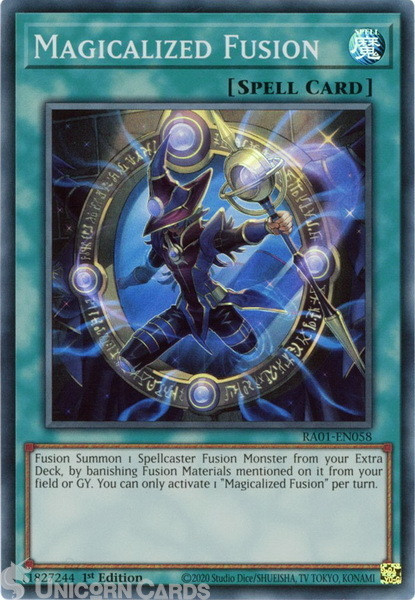 RA01-EN058 Magicalized Fusion :: Super Rare 1st Edition YuGiOh Card
