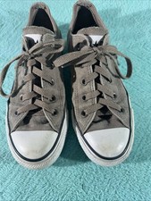 Converse Chuck Taylor All Star Low top Gray Canvas Sneakers Wm 6 men 4