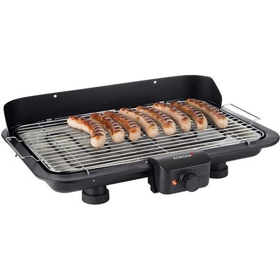 KORONA 46117 Elektrischer Tischgrill mit XXL Grillfläche  rillrost extra groß