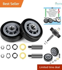 Dryer Drum Support Roller 2 Pack Rubber Wheels Compatible with Maytag