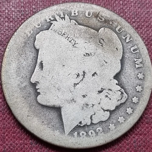 1892 CC Morgan Silver Dollar 1$ Carson City Circulated #99668