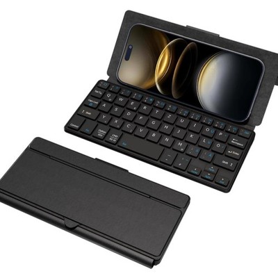 Dual Bluetooth Tastatur tragbar mini kabellos für Handy iPhone iPad Samsung -...