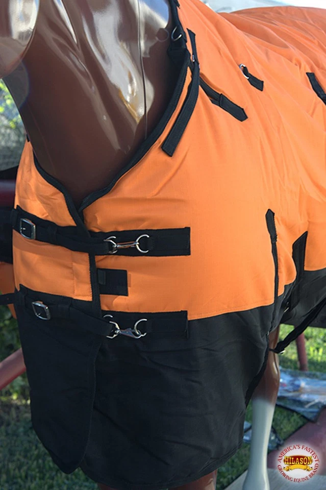 Cobertor de barriga HILASON 600D inverno impermeável poli cavalo | Lençol comparecimento - Imagem 4 de 4