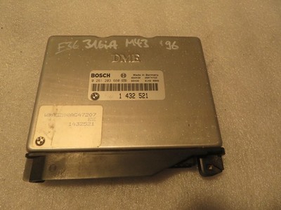 BMW E36 DME M43B16 M43 Bosch Motorsteuergerät 0261203660,  1432521
