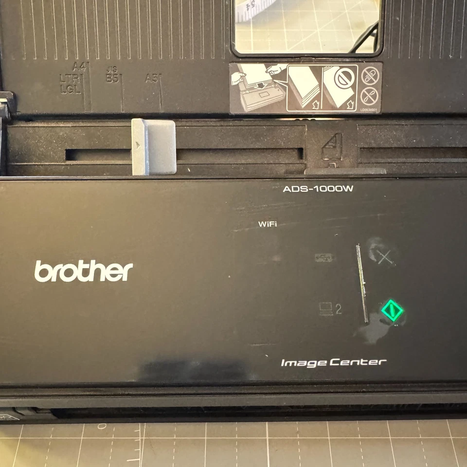Brother ImageCenter ADS-1000W Pass-Through Wireless Document Scanner w/Adapter - Image 2 of 4