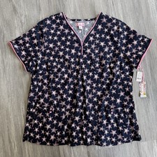 Koi Limited Edition Stars Scrub Top Women's 3XL Short Sleeve