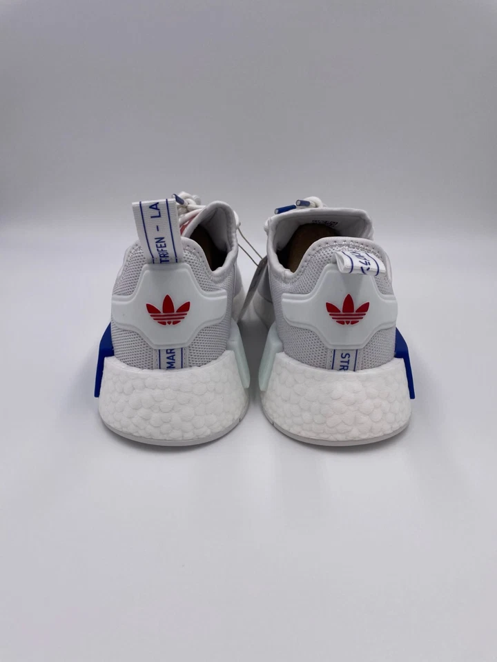 Adidas NMD R1 Nube Blanco Rojo Tejido Malla Tenis Mujer HQ9991 Nuevo Foto 4 de 4